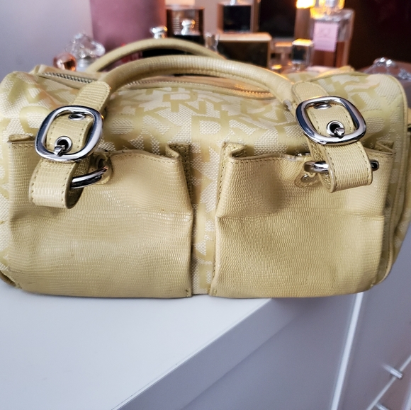 DKNY VINTAGE LOGO CANVAS HANDBAG - Picture 2 of 11